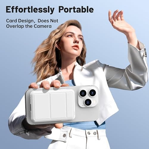 Azmuth for Magsafe Battery Pack, 10000mAh Magnetic Power Bank 22.5W PD Fast Charging with LED Display Wireless Portable Charger for Magsafe with Stand for iPhone 17/16/15/14/13/12/Pro/Pro Max thumbnail 7