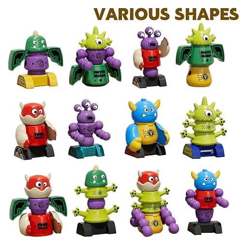 TEMI Magnet Robot Toy for Kids 3-5 Years Old - Monster Magnet Toys Stacking Transform Toys with Storage Box, Set for Boys Age 3 4 5 6 7 Years Old Boys, Christmas and Birthday Gifts thumbnail 3