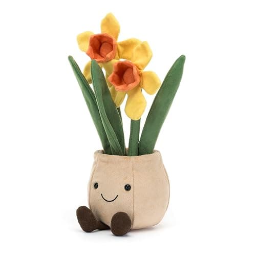 Jellycat Amuseables Daffodil Pot Stuffed Toy, 12 inches - Plant & Flower Plush - Fun Décor & Gift thumbnail 6