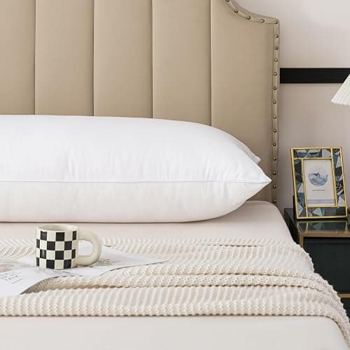 H HOUSEHOLD 20x54 Body Pillow Insert - Ultra Soft Long Pillow for Adults Side Sleeper White thumbnail 4
