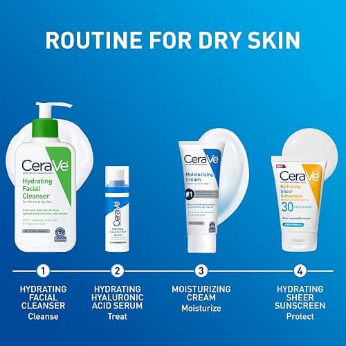 CeraVe Moisturizing Cream, Face Body Moisturizer, Normal to Dry Skin, 8 Fl Oz thumbnail 9