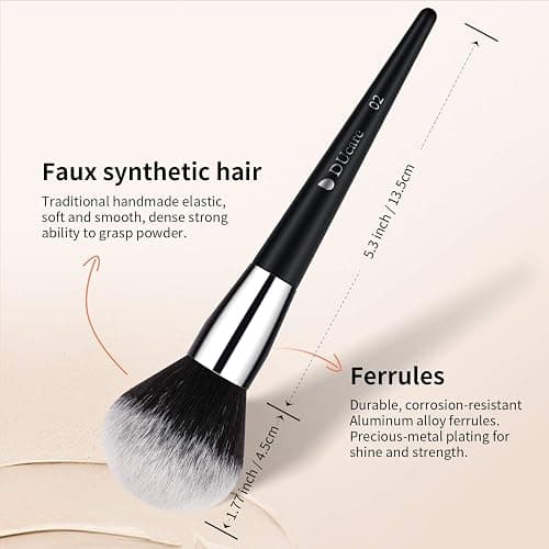 DUcare Makeup Brushes Professional 32Pcs Make up Brushes Set Premium Christmas Gift Synthetic Kabuki Foundation Blending Brush Face Powder Blush Concealers Eye Shadows - 32Pcs thumbnail 4