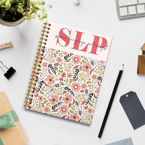 RUNMESS Slp Gifts Notebook Journal, Speech Therapy Language Pathologist Gifts, Speech Language Pathologist Notebooks for Work, Slp Journaling Notebooks for Women, Spiral Notebook,160 Pages thumbnail 2
