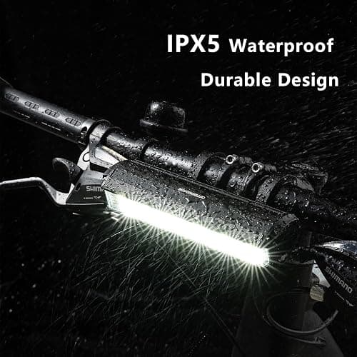 OFFBONDAGE Bike Light Bar for Ebike, Super Bright Front Light Rechargeable Battery, IPX5 Waterproof, 5 Modes Bicycle Headlight for Mountain Bike, Night Riding, Cycling thumbnail 5