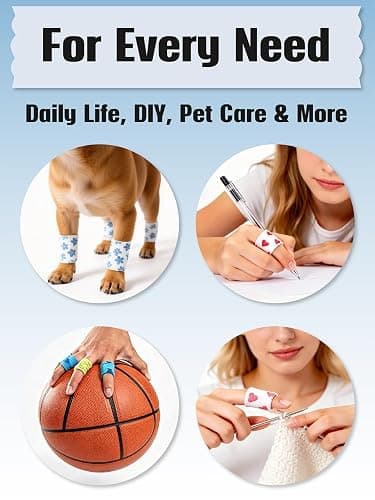 Skin Picking Prevention Finger Covers with Self Adhesive Bandage Wrap - Flexible Comfort Anti-Picking Caps for Dermatillomania, Nail Biting & Cuticle Protection thumbnail 6