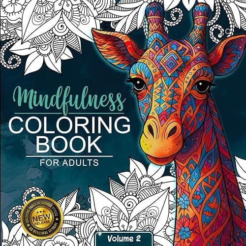 Mindfulness Coloring Book For Adults: For Mindful People | Feel the Zen With Stress Relieving Designs Animals, Mandalas, Zentangle Nature Art - Image 1