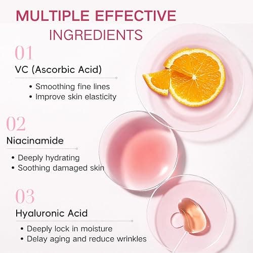 Skincare Set Sakura Teen Girls Gifts - Skin Care Set - Skincare for Teens 10-12 Hydrating - Travel Size Facial Kit for Women with Cleanser,Serum,Cream,Bunny Headband,Cleansing Brush（5pcs） thumbnail 3