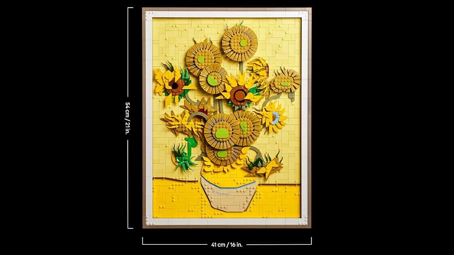 LEGO Art Vincent Van Gogh – Sonnenblumen - 3D-Blumengemälde mit beweglichen Blüten - Deko fürs Wohnzimmer oder Büro - Bausatz für Erwachsene - Kreative Geschenkidee für Männer & Frauen 31215 thumbnail 3