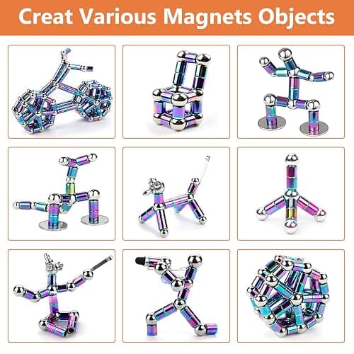 Big Magnetic Fidget Pen Men Women Novelty Gifts Adult Magnet Toys Cool Pen Teenage Boys Girls Birthday Gift Ideas for Him Dad Christmas Stocking Fillers Presents for Teens 10 11 13 15 16 18 Year Old thumbnail 5