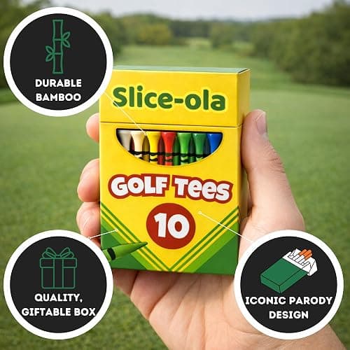 HahaHome Funny Golf Tees | Golf Accessories for Men | Top Golf Gifts for Men & Unique Golf Gifts for Golfers | Premium Golf Stuff & Golf Bag Accessories | Wooden Bamboo Tees thumbnail 3