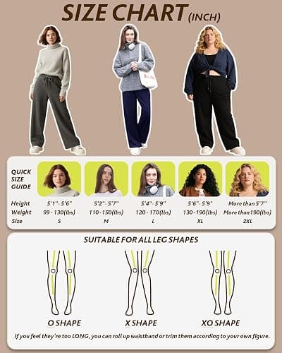 Wide Legged Fleece Lined Sweats thumbnail 5