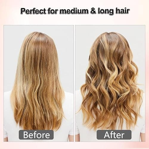 Thermal Brush,1.5 inch Heated Round Brushes,Non-Blowing Heated Brush,Dual Voltage CurlingBrush,Dual PTC Fast Style HeatedBrush,Ceramic Thermal RoundBrush Makes Hair Shinier & Smoother,Pink thumbnail 6