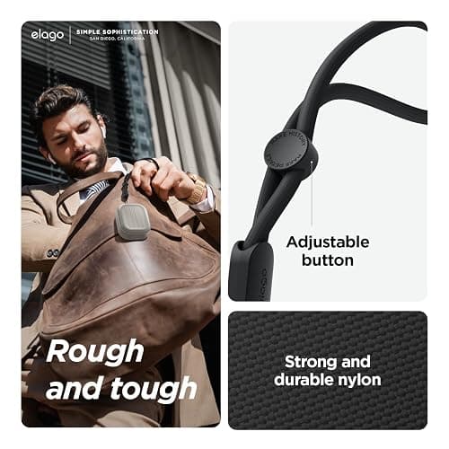 elago Armor Case Compatible with AirPods Pro 2 Case - Lanyard Included, Supports Wireless Charging, Shock Resistant, Full Protection (Stone) thumbnail 6