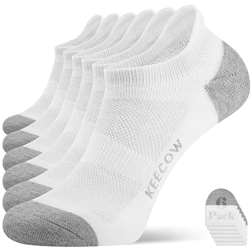 KEECOW Performance Comfort No Show Ankle Cushioned Socks for Men & Women, Athletic, Tab, Short, Running, Outdoor - Image 1