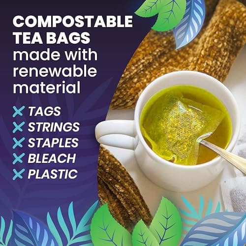 Organic Spearmint Herbal Tea — 100 Tea Bags | Grown in USA | Eco-Friendly Tea Bags | Non-GMO Caffeine Free Tea | Cederberg Tea Company thumbnail 4