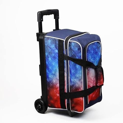 ELITE Basic Bowling Bag Double (2) Ball Roller with Rolling Wheels thumbnail 4