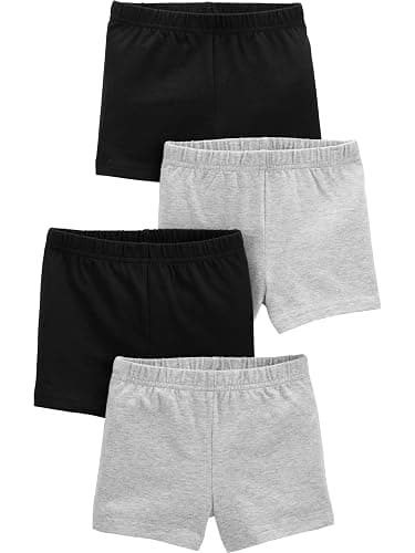 Simple Joys by Carter's Girls' 4-Pack Tumbling Shorts - Image 1