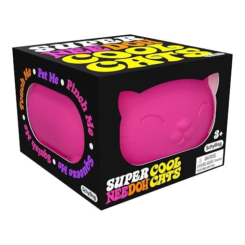 Schylling NeeDoh Super Cool Cat - Sensory Fidget Toy - Assorted Colors - Ages 3 to Adult (Pack of 1) thumbnail 5