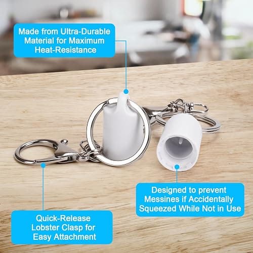Rolitwils Keychain Holder for Lip Gloss Summer Fridays - Lip Balm Holder Keychain - Portable Lipgloss Case with Keyring thumbnail 5