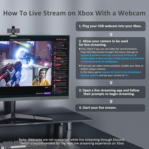 NexiGo N60 1080P Webcam with Microphone, Software Control & Privacy Cover, USB HD Computer Web Camera, Plug and Play, for Zoom/Skype/Teams, Conferencing and Video Calling thumbnail 6