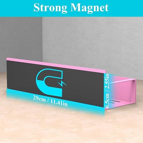 HuggieGems 4 Pack Magnetic Spice Storage Rack Organizer for Refrigerator and Oven, Pink Fridge Organizers and Storage thumbnail 2