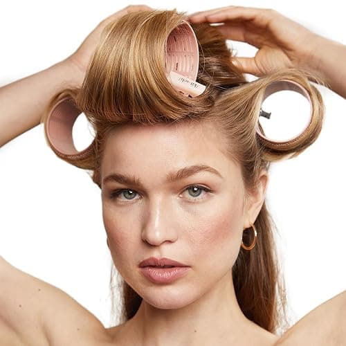 Kitsch XL Ceramic Thermal Rollers - Self Grip Hair Rollers for Blowout Look Long Hair, Medium & Short Hair, Large Hair Rollers for Volume & Curls, Thermal Curlers - Terracotta, 4pcs thumbnail 7