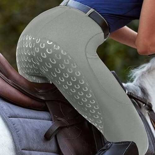 FitsT4 Sports Women's Full Seat Riding Tights Active Silicon Grip Horse Riding Tights Equestrian Breeches thumbnail 5