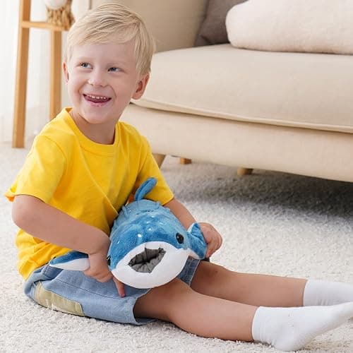 Mukouxun 18.5 inch Whale Shark Stuffed Animal Whale Shark Plush Whale Shark Kids Plush Toy Pillows Stuffed Blue Whale Doll thumbnail 6