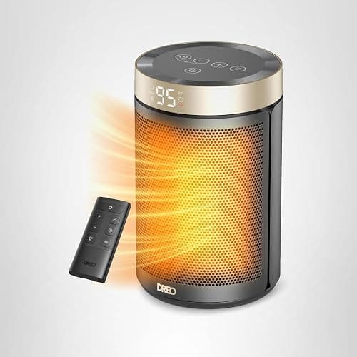 Dreo Space Heater, Portable Electric Heaters for Indoor Use with Thermostat and Remote, 2024 Upgraded, Digital Display, 12H Timer, 5 Mode, 1500W PTC Ceramic Fast Safety Heat for Office Bedroom Home thumbnail 9