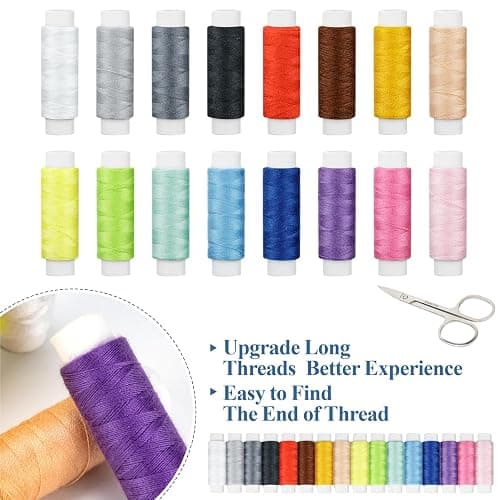 Sewing Kit Basic for Adults, 87 Pcs Sewing Kit with Needle and Thread, Sewing Supplies Portable Travel Emergency Repair Kit for Beginners Home DIY, Gift for Mom and Grandma OKOMER thumbnail 3