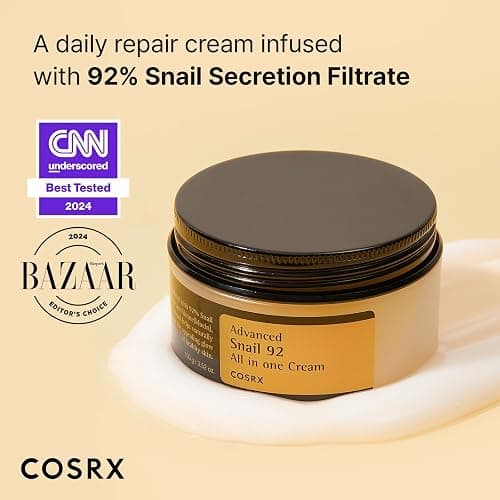 COSRX Snail Mucin 92% Face Moisturizer, 3.52 Oz, Lightweight Moisturing Cream for Soft, Glowy Skin, Korean Skin Care, Korean Moisturizer Face Cream thumbnail 2