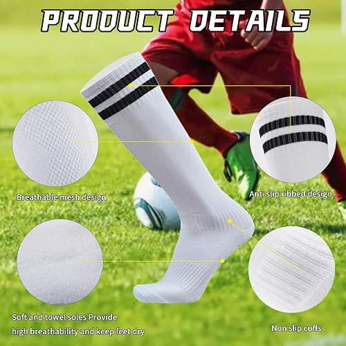 TOMIYO Shin Guards Soccer Kids Youth Adults, Child Calf Protective Gear for 4-6 Years Old Shin Pad with Soccer Socks thumbnail 5