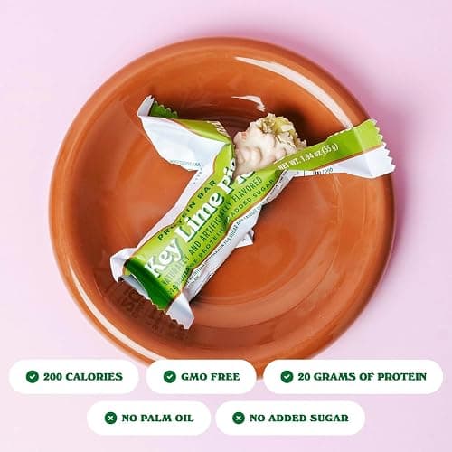 Barebells Protein Bars Key Lime Pie - 12 bars, 20g High Protein Treats - White Chocolate Nutrition Bar with 1g Total Sugars - On-The-Go Breakfast or Post-Workout Snack thumbnail 3