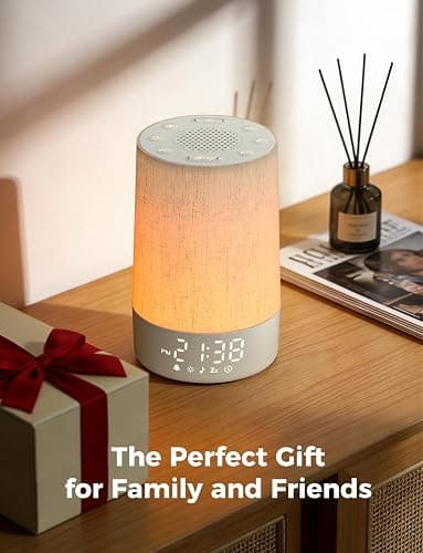 LIORQUE Sunrise Alarm Clock Wake Up Light 30 Soothing Sounds & White Noise, Digital Alarm Clock with Mains Powered for Bedroom, Adjustable 10 Brightness Levels & Night Light for Kids Adults thumbnail 8