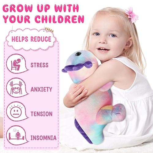 REUCLOTHIM Axolotl Plush Toy,Soft Cute Axolotl Stuffed Animal Plushies,Axolotl Stuffed Animal Toy for Kids, Cute Plushies Axolotl Pillow Doll.Multicolored thumbnail 7