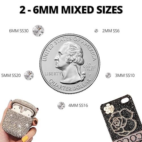 31000Pcs Pink Rhinestones for Bedazzling, Bedazzler Kit with Flatback Rhinestones for Clothes Crafting Crafts Nails, 2,3,4,5,6mm Flat Back Resin Crystal Bedazzling Kit with B 7000 Glue Clear thumbnail 4