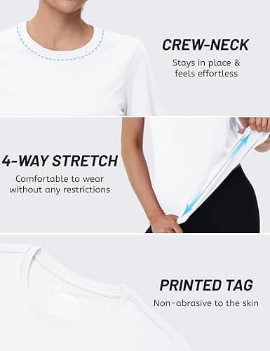 TACVASEN Women's Short Sleeve Workout Shirts UPF 50+ Sun Protection Quick Dry Athletic Tops for Running Gym Tee thumbnail 6