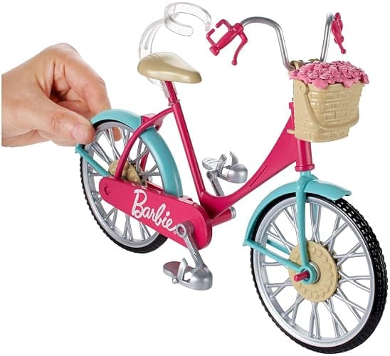 Barbie Bicycle with Basket of Flowers - Single thumbnail 2
