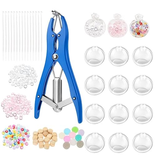 DIY Stress Ball Making Kit,15 Sets Complete Squishy Maker Kit with Expandable Tool & Crunchy Fillers,Custom ASMR Sensory Squeeze Ball Skin Kit for Adults, Kids Anxiety Relief, Office Desk Toy (#A) - Image 1