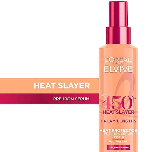 L'Oreal Paris Elvive Dream Lengths Heat Slayer Pre-Iron Spray Leave-In, 4.4 Ounce - sweet, floral, fruity - 4.4 Fl Oz (Pack of 1) thumbnail 2