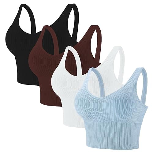 4 Pieces Comfy Crop Top Yoga - Image 1