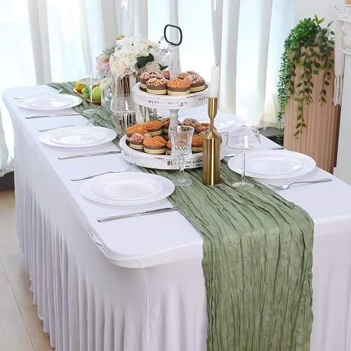 Moretoes 100PCS White Plastic Plates Disposable 10.25inch Dinner Plates and 7.5inch Dessert Salad Plates Heavy Duty Plates for Wedding Party and Birthday thumbnail 6