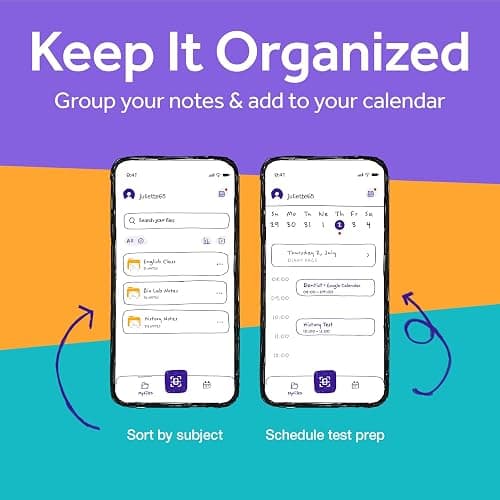 Oxford Spiral Notebook with Free Study App, 3 Subject, Wide Ruled, Ultra Smooth Paper, No Ink Bleed-Through, Strong Poly Blue Cover, 3 Durable 2 Sided Pockets, 150 Easy Perforated 8.5" x 11" Sheets thumbnail 6
