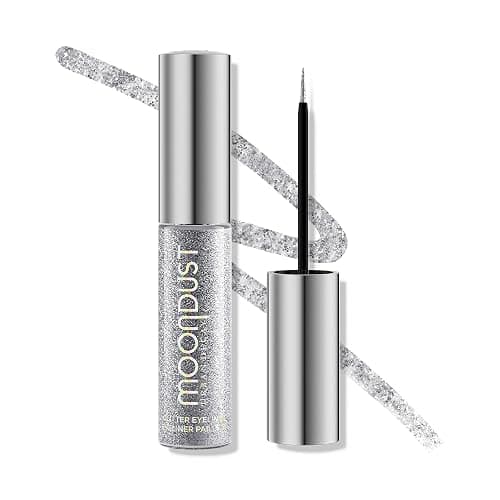 Urban Decay Moondust Liquid Glitter Eyeliner - Longwear Reflective Sparkle | Water-based Glitter Eye Liner + Bling Eyeshadow Topper - Buildable Shimmer, No Fallout, Thin Liner Brush, All Day Wear - Image 1