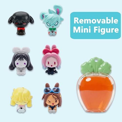 YJacuing Alien Stage Rabbit Series Blind Box Carrot Keychain | With Mini Figurine, Official, Anime Merch, Bag Charm, ALNST thumbnail 4