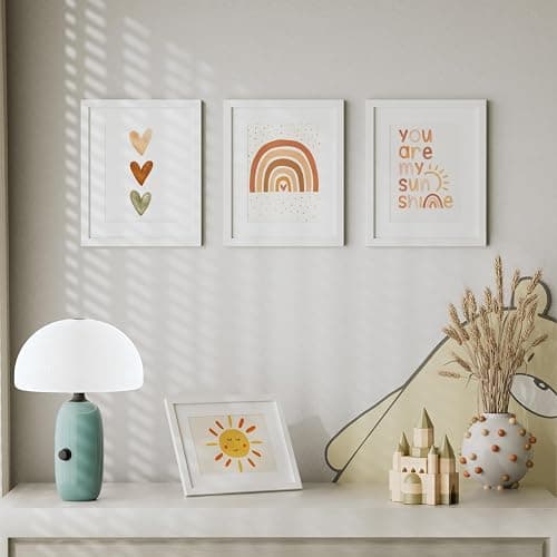 HappyHapi 8x10 Picture Frame Set of 6, 8x10 White Picture Frame Display Pictures 5x7 with Mat or 8x10 Without Mat. Wall Hanging Photo Frame or Tabletop Display Gallery Frame (White) thumbnail 4
