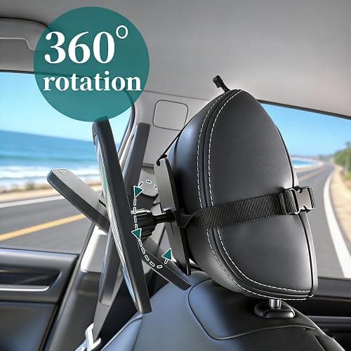 Funbliss Baby Car Mirror for Rear Facing Seat,360° Rotation, Safety CertifiedShatterproof Acrylic Glass, Clear Wide View,Infant Car Mirror for Car Seat Rear Facing,Baby Vehicle Mirror thumbnail 4