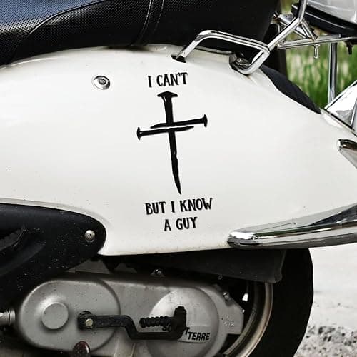I Can't But I Know A Guy Car Decal - Christian Car Stickers and Decals - Window Decals for Vehicles - Stickers Cars and Truck Decal for Men, Woman, Christian - Sticker of Cars thumbnail 6