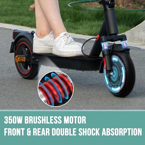 EVERCROSS EV85F Monopattino Elettrico Adulto, 8,5'' Scooter Elettrico Pieghevole - APP, Motore da 350W, Batteria da 7,8AH, Peso di 15KG, Carico Massimo 120KG, Doppio Freno, Doppio Ammortizzatore thumbnail 4
