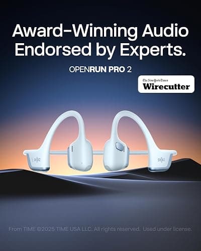 SHOKZ New OpenRun Pro 2-Bone Conduction Headphones,Open-Ear Bluetooth Wireless Sport Earphones for Running,Workouts-Sweat Resistant,Secure Comfortable Fit-Deep Bass,Smart Mic,Reflective Strip thumbnail 2